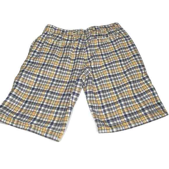 Gap Reversible‎ Shorts Mens Size 32 Light Beige to Plaid Cotton Pockets Bermuda - Picture 3 of 9
